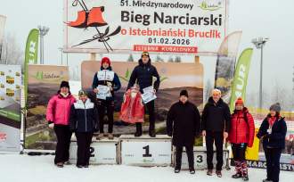 Podium zwycięzców 15 km