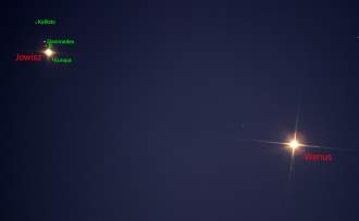 Koniunkcja Jowisza i Wenus (foto: Dominik Skurzok)