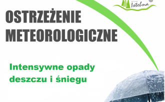 Baner Ostrzeżenie meteorologiczne Intensywne opadu deszczu i śniegu