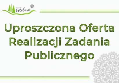 Uproszczona Oferta Realizacji Zadania Publicznego