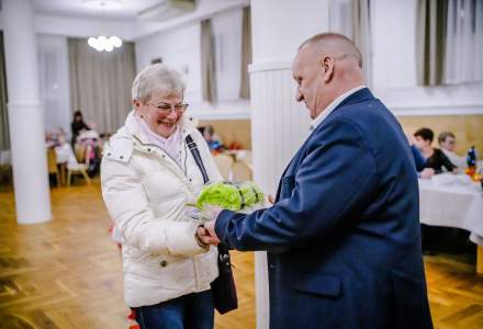 Uczestnicy Świątecznego Spotkania dla Seniorów w Koniakowie fot. M.Kuźma