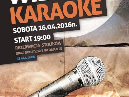 Plakat wieczoru karaoke