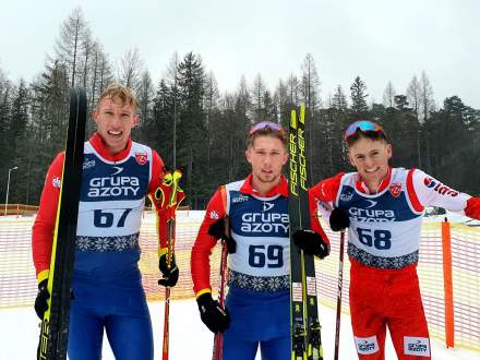 od lewej: Kamil Bury, Dominik Bury, Mateusz Haratyk