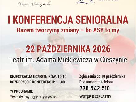 Plakat informacyjny dotyczący Konferencji oraz warsztatów zdrowego żywienia