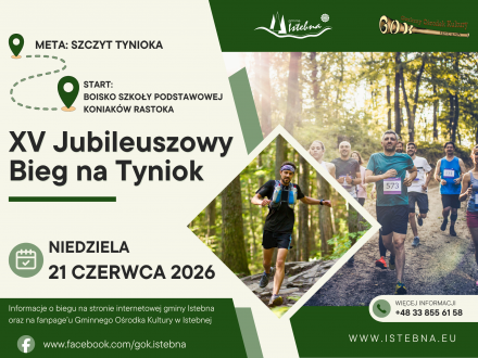 Plakat biegu na Tyniok