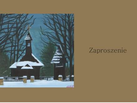 Zaproszenie na wystawę malarstwa Antoniego Konarzewskiego